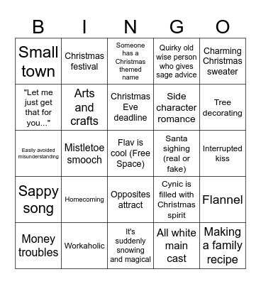 Hallmark Bingo 2 Bingo Card