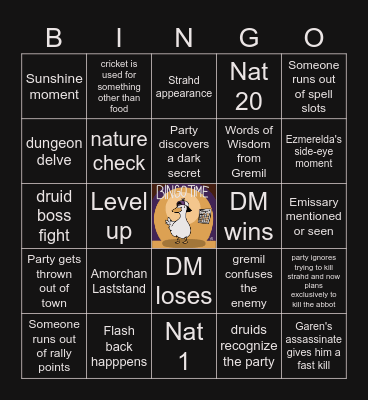 CoS (Hardcore) S2 E4 | Yester Hill Bingo Card
