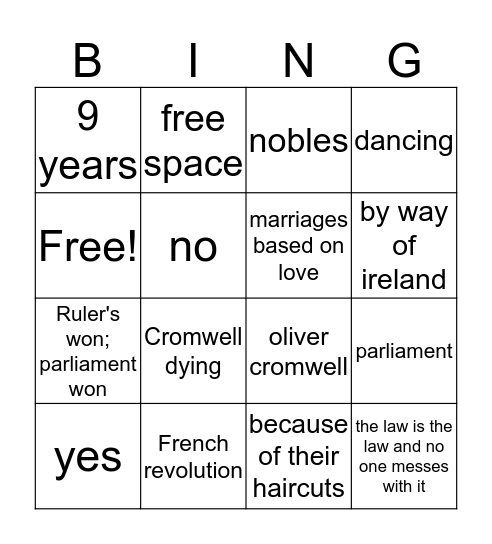 Text 3 and 4 Bingo Card