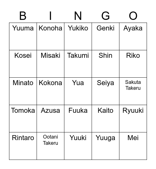 SMALL TALK Bingo Card