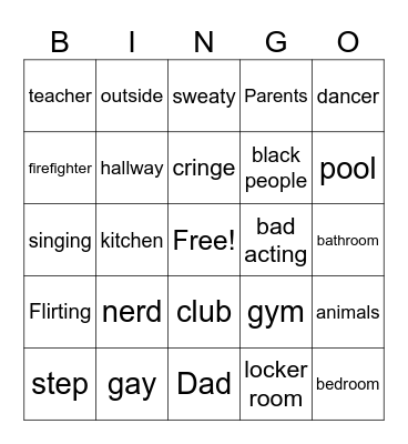 Sofia Bingo Card