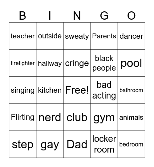 Sofia Bingo Card