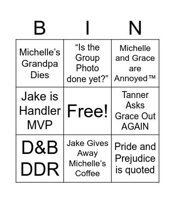 Canadian Carpoolers 2025 IAG Bingo Card