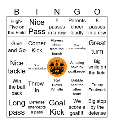 GO TEAM MATRIX! Bingo Card