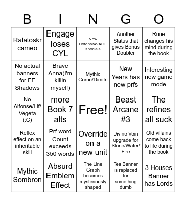 Book 10: Potential Book Bingo Card