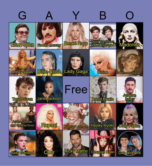 GSA Bingo Card