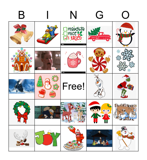 Christmas Bingo Card