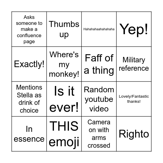 John Bingo Card