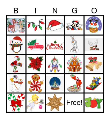 Christmas Bingo Card