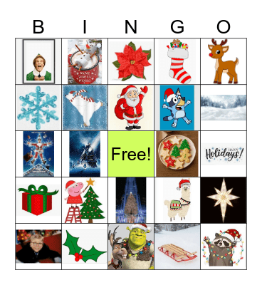 Christmas Bingo Card