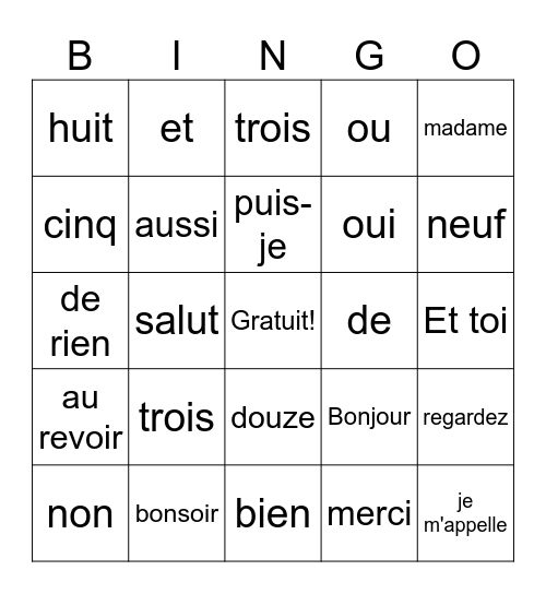 Brylee Armstrong Bingo Card