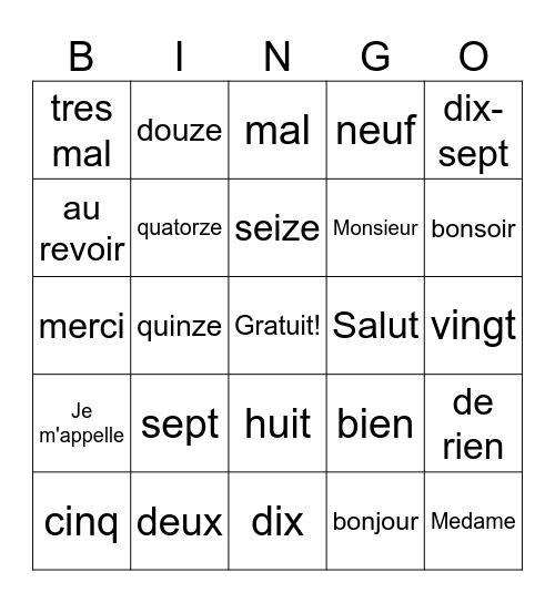 Sophie Ladines Bingo Card