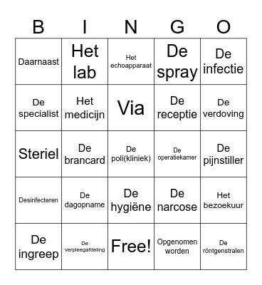 Themawoorden Staal Bingo Card