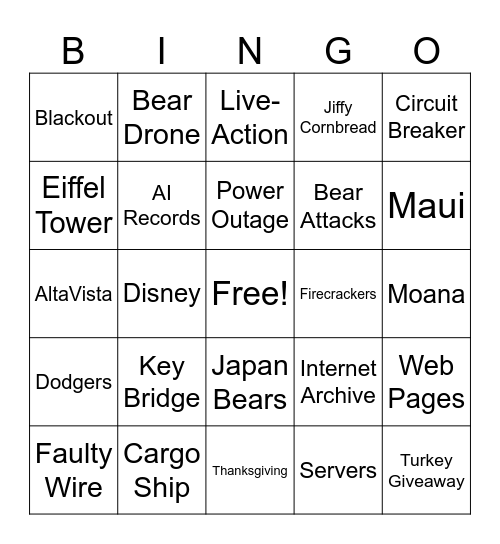 CNN 10 11/20/25 Bingo Card