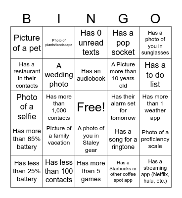 BINGO Card