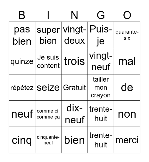 Aden Du Bingo Card