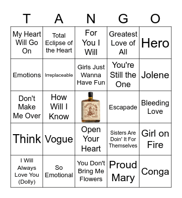 DIVAS! Bingo Card