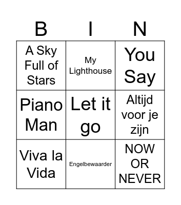 THANKSGIVING Bingo Card