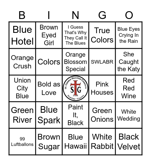 OOOH ... COLORS! Bingo Card