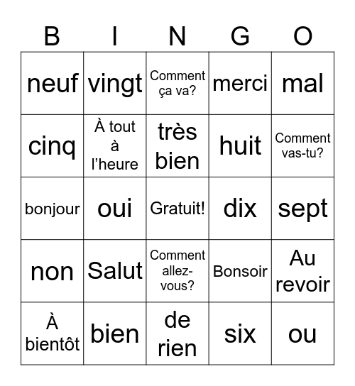 Jahleel Johnaon Bingo Card