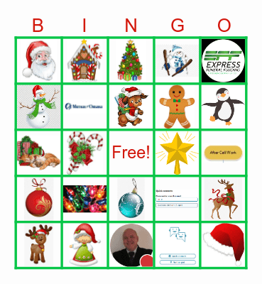Christmas Bingo Card