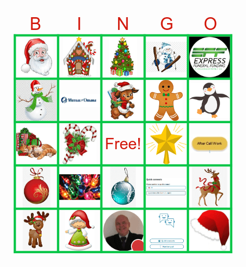 Christmas Bingo Card