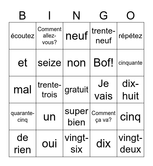 Shayaan Khan Bingo Card