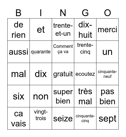 Reece Davidge Bingo Card