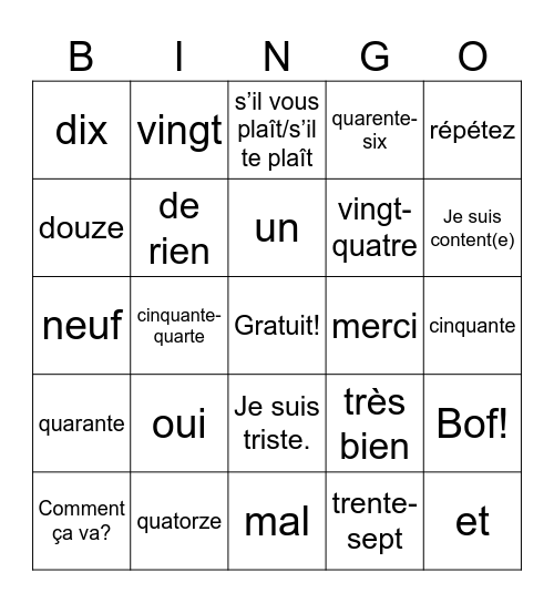 Ishmael Valcourt Bingo Card