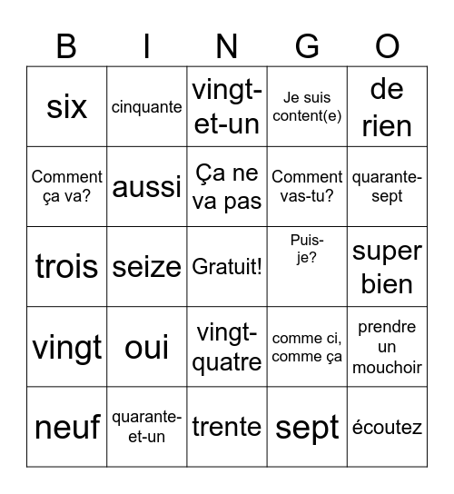 Melody Opoku-Sanaa Bingo Card
