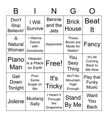 JACC Mistletoe & Bingo- OLDIES, BUT GOODIES Bingo Card