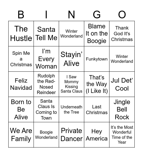 DisGU - Julebingo Card