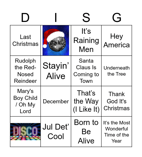 Julebingo Card