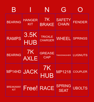 MERRY CHRISTMAS Bingo Card