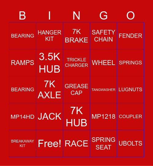 MERRY CHRISTMAS Bingo Card