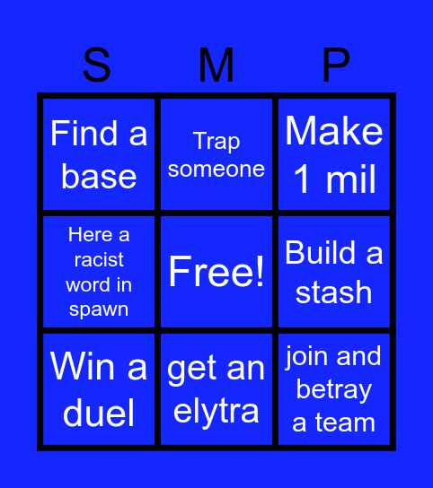 DonutSMP Bingo Card