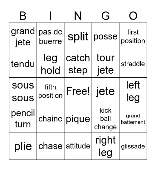 Contemporary Bingo Card