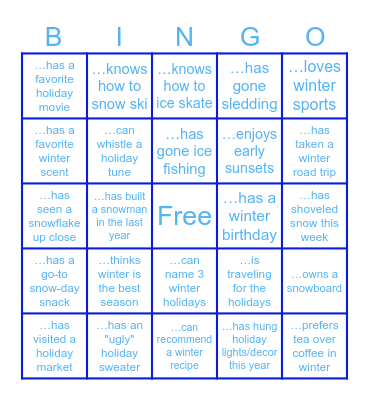 Find A Coworker Who... Bingo Card