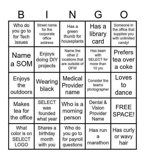 FRIENDSGIVING Bingo Card
