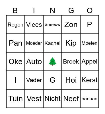 Kerstetentje 2025 Bingo Card