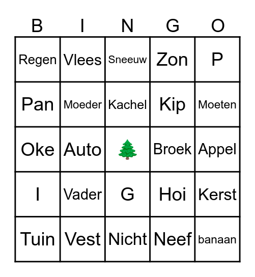 Kerstetentje 2025 Bingo Card