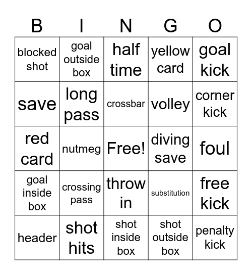 Surf Red BINGO Card