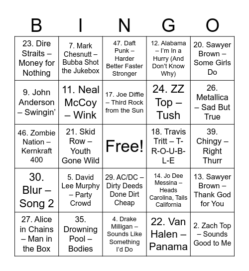 Bodine's 11 20 v3 Bingo Card