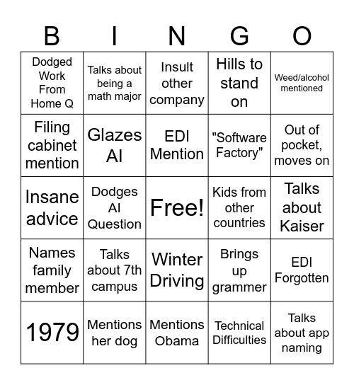 Thomas Bingo Mad Bingo Card
