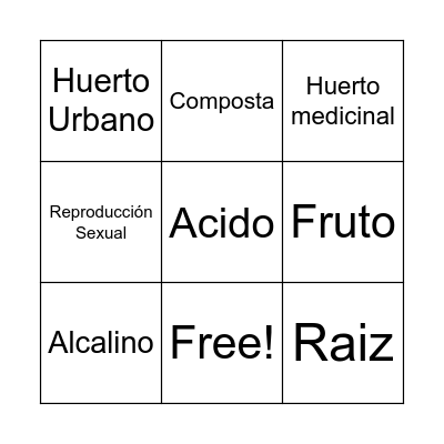 Loteria Aldea Bingo Card