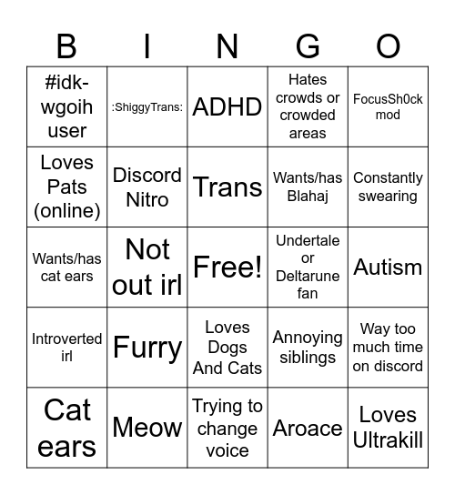 400 bingo Card