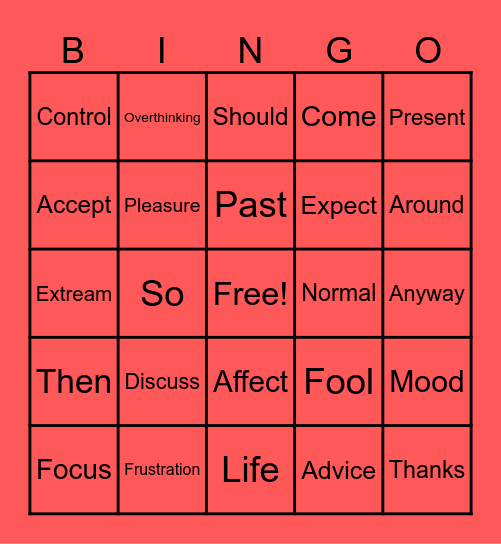 Conversation 9 Bingo Card