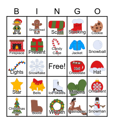 Holiday Bingo! Bingo Card