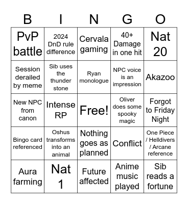 Ancient Times Bingo Card