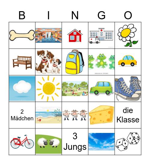 bingo de vocabulario Bingo Card